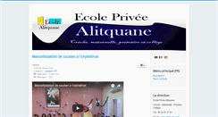 Desktop Screenshot of ecole-alitquane.com
